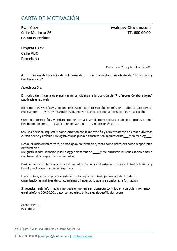 Explorando el Poder de ​una​ Carta ⁣de Motivación